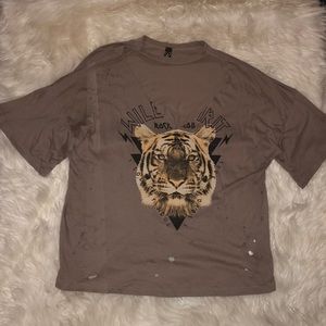 Windsor Choker Tee Shirt with holes